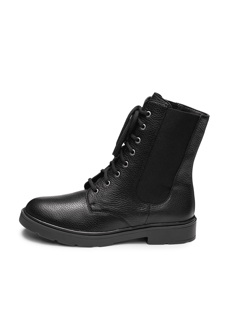 Hirschleder Schwarz Vitaform Stiefeletten Hirschleder Vitaform