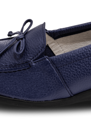 charmanter Slipper Hirschleder blaubeere