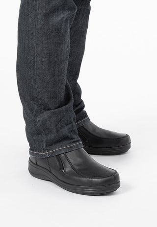 meisterlich-warmer Stiefel Nappaleder schwarz