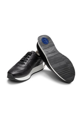 sagenhafter Sneaker Hirschleder schwarz