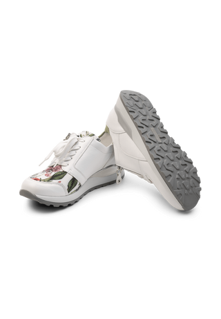 trendy Sneaker vitaform Stretch weiß/floral