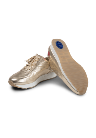 liebevoller Sneaker Hirschleder gold
