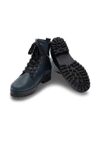 trendiger Bootie Nappaleder ozean
