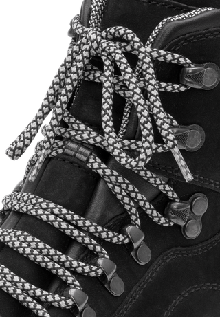 sportlicher Trekking-Stiefel Nubukleder schwarz