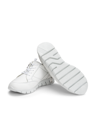 attraktiver Sneaker Hirschleder weiß