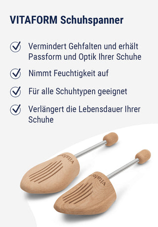 Schuhspanner Buchenholz beige