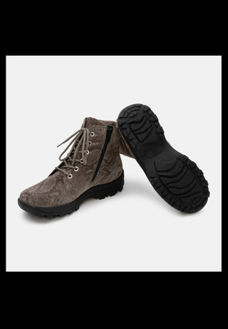 reptil Trekkingstiefel Veloursleder snake/taupe