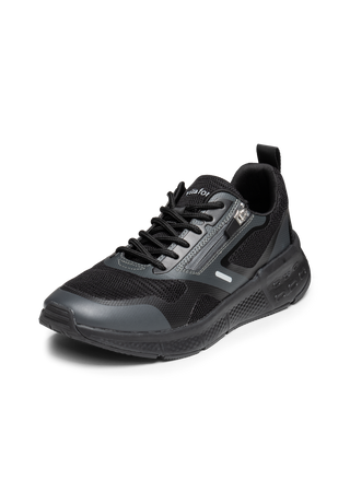 sportlicher Sneaker Mesh schwarz
