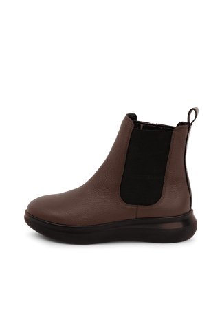 tadellose Stiefelette Hirschleder braun