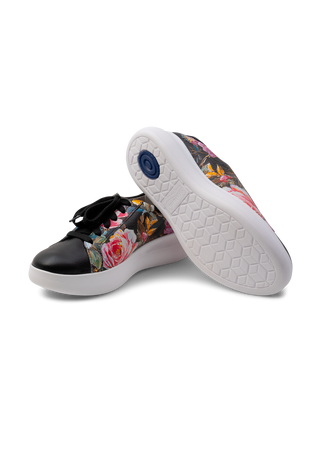 must-have Sneaker Hirschleder schwarz/floral