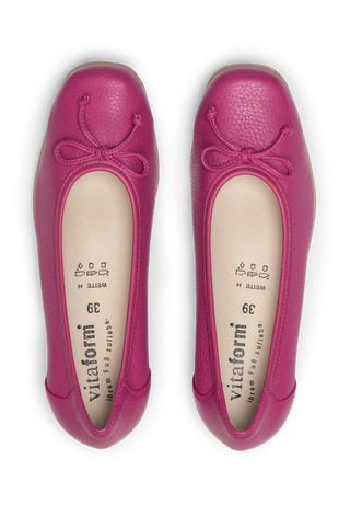 softer Ballerina Hirschleder fuchsia