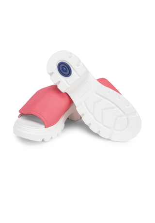 moderne Pantolette Hirschleder soft pink