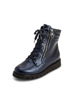 trendige Boots Nappaleder dunkelblau