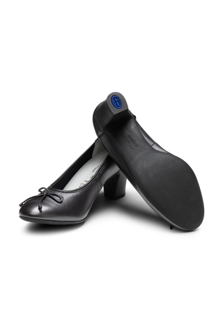 eleganter Pumps Hirschleder schwarz