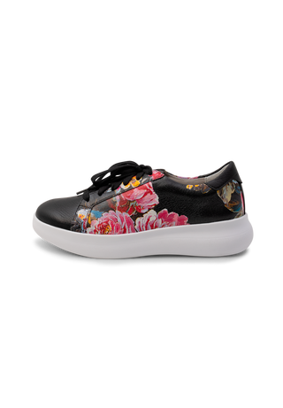 must-have Sneaker Hirschleder schwarz/floral