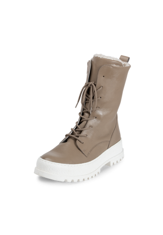 geniale Stiefelette Softnappaleder taupe