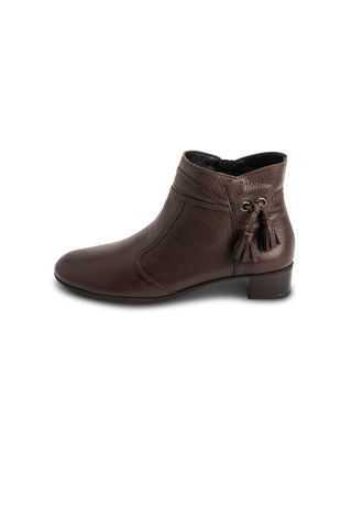 charmante Stiefelette Hirschleder braun