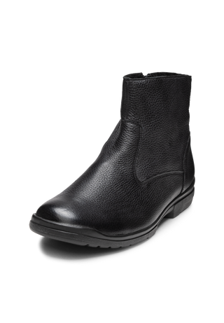 edle Stiefelette Hischleder schwarz