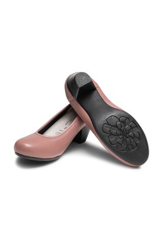 klassischer Pumps Hirschleder winterrosa