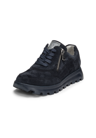hervorstechender Sneaker Veloursleder marine