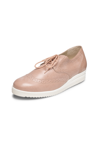 budapester Halbschuh Leder/Stretch altrosa
