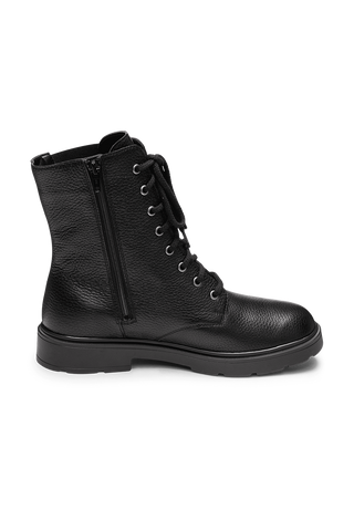 sehenswerte Stiefelette Hirschleder schwarz