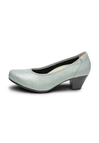 frischer Pumps Leder/Stretch mint