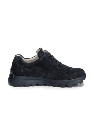 hervorstechender Sneaker Veloursleder marine