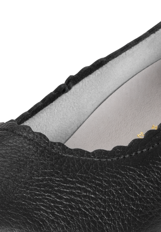 extrabreiter Pumps Hirschleder schwarz