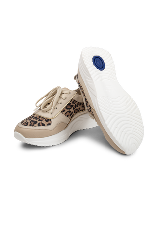 leo Sneaker Hirschleder beige