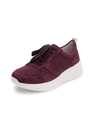 nachhaltiger Sneaker Samtziege aubergine