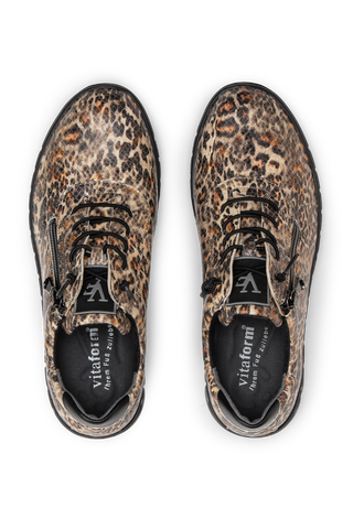 veganer Sneaker Textil leopard
