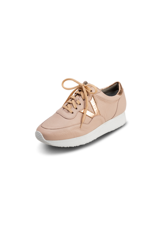 trendy Sneaker Hirschleder zartrosa