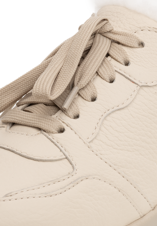 warmer Wintersneaker Hirschleder beige