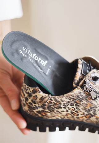 veganer Sneaker Textil leopard