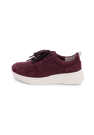 nachhaltiger Sneaker Samtziege aubergine