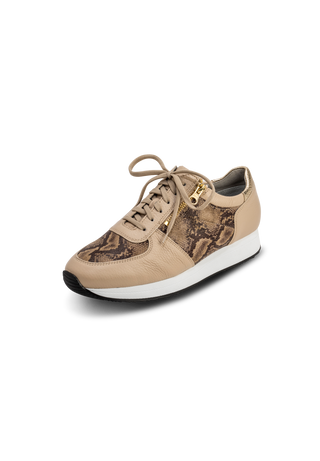 reptil Sneaker Hirschleder taupe/snake