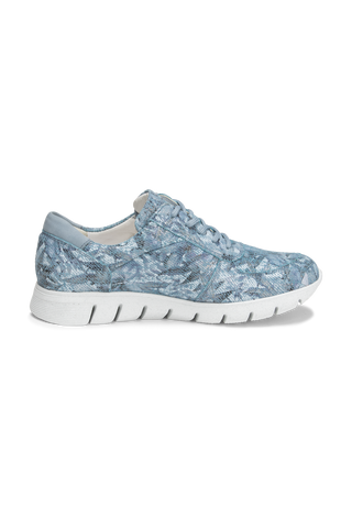 urbaner Sneaker Veloursleder jeansblau