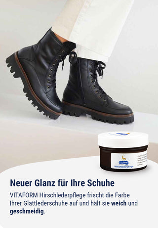 pflegende & farbauffrischende Hirschlederpflege 50 ml schwarz