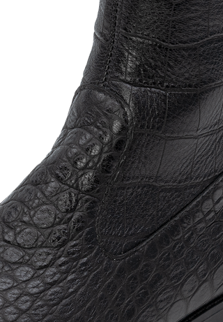 reptil Stiefel Hirschleder schwarz