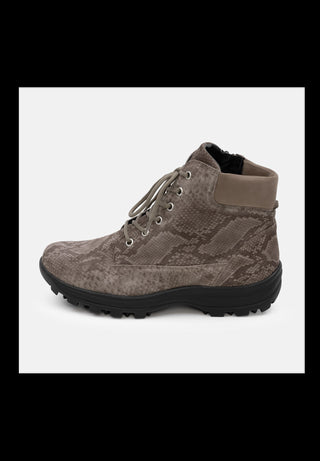 reptil Trekkingstiefel Veloursleder snake/taupe