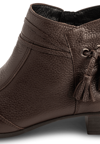 charmante Stiefelette Hirschleder braun