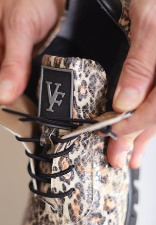 veganer Sneaker Textil leopard