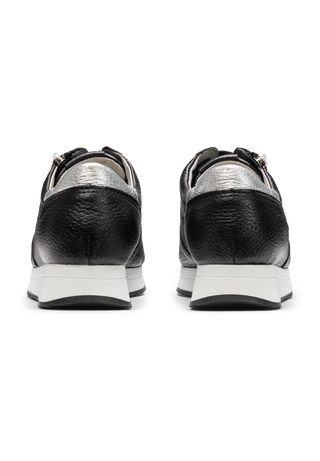 sagenhafter Sneaker Hirschleder schwarz
