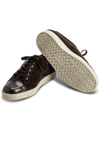 smarter Sneaker Nubukleder braun