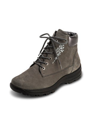 traumhafte Trekkingstiefelette Nubukleder grau