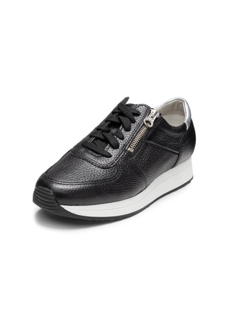 sagenhafter Sneaker Hirschleder schwarz