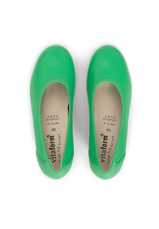femininer Pumps Hirschleder grün