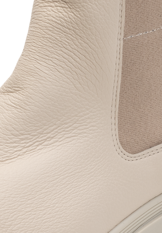 legerer Stiefel Hirschleder beige