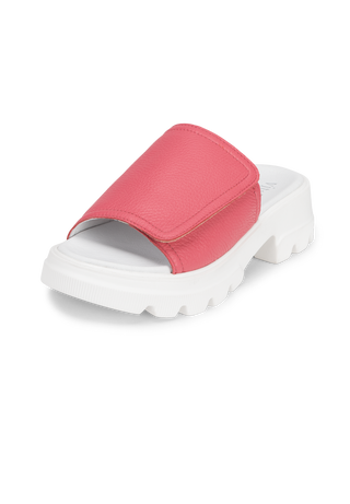 moderne Pantolette Hirschleder soft pink